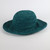Raffia Hat Crochet Ladies Large - Turquoise