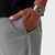 Close up view of pocket Elliot Black/White Gingham Baggie Trouser Close Up View, by Azulwear South Africa