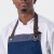 Jordi Denim Full-Length Apron, Close Up View by Azulwear Cape Town, South Africa