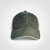 Bottle green and khaki Camper Trucker Cap from Azulwear, displaying the rich dark bush-tone cotton front panels, contrasting khaki curved peak, and breathable rear mesh layout ideal for traditional safari styling and game lodge uniform branding in Cape Town, South Africa