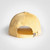 Yellow Linen Cap by Azulwear South Africa viewed from the rear to highlight the functional, adjustable design of this premium headwear.