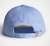 Sky Blue Linen Cap by Azulwear South Africa viewed from the rear to highlight the functional, adjustable design of this premium headwear.