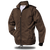 Military Brown Men's Rugged Mack Jacket from Azulwear, showcasing the dark tactical bush tone, protective windbreaker fabric, and warm towel lining built for chilly game drives in Cape Town, South Africa