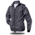 Charcoal Men's Rugged Mack Jacket by Azulwear, highlighting the modern dark grey palette, weather-resistant build, and fold-away hood ideal for cool-weather safari tracking in Cape Town, South Africa