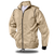 Stone Men's Rugged Mack Jacket from Azulwear, showcasing the clean light neutral tone and heavy-duty outerwear construction ideal for cool-weather game lodge operations and safari clothing in Cape Town, South Africa.