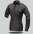 Charcoal Men's Adventurer Ripstop Long Sleeve Shirt by Azulwear, displaying the heavy-duty tear-resistant fabric weave and dual utility pockets ideal for game lodge rangers and professional bush shirts across South Africa.