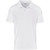 White Mens Recycled Promo Golf Shirt from Azulwear South Africa close up shot highlighting the premium sustainable recycled fabric weave and classic button placket finish.