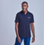 Mens Recycled Promo Golf Shirt by Azulwear South Africa front view displaying the eco-friendly structured knit collar ready for custom logo branding.