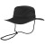 Black Fashion Floppy Hat from Azulwear shown from a side view, displaying the wide elegant sun-protective brim profile and lightweight fabric layout ideal for safari tours and outdoor events across South Africa.