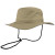 Front view of the Khaki Fashion Floppy Hat from Azulwear shown from a side view, showcasing the vibrant high-visibility shade and dramatic wide sun-shading brim line designed for chic summer travel and outdoor hospitality wear across South Africa