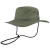 Olive green Fashion Floppy Hat from Azulwear shown from a side view, showcasing the classic bush-tone palette, lightweight breathable fabric layout, and sweeping elegant brim built for promotional outdoor events across South Africa.