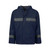 Rebel AquaSkin Rubberised Hi Viz Navy Reflective Rainsuit front view by Azulwear Workwear Cape Town, South Africa