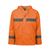 REBEL AquaSkin Rubberised Hi Viz Orange Reflective Rainsuit - Front View Azulwear South Africa