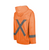 REBEL AquaSkin Rubberised Hi Viz Orange Reflective Rainsuit - Back Side View -  Azulwear South Africa