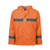 Orange REBEL AquaSkin Rubberised Hi Viz Reflective Rainsuit front view by Azulwear Workwear Cape Town, South Africa