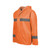 Orange REBEL AquaSkin Rubberised Hi Viz  Reflective Rainsuit side left view by Azulwear Workwear Cape Town, South Africa