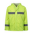 REBEL AquaSkin Rubberised Hi Viz Reflective Lime Rainsuit - Front View - Azulwear South Africa