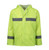 Lime REBEL AquaSkin Rubberised Hi Viz Reflective Rainsuit front view by Azulwear Workwear Cape Town, South Africa