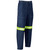 Premium 100% Cotton Denim Pants Reflective Legs - Yellow Tape, Azulwear Safety Workwear