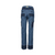 REBEL Ladies Tech Gear Acid Flame Trousers Airforce Blue Back View, Azulwear South Africa