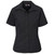 Ladies Short Sleeve Cotton Twill Moderna Shirt - Black, Azulwear Corporate Wear South Africa