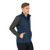 Lifestyle shot of the Navy Blue Berg padded vest styled on a model, demonstrating its clean lines as an exceptional branded team wear choice for South African businesses.