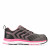 Black and Pink Ladies REBEL Light Industrial 2.0 Shoe by Azulwear, showcasing the vibrant athletic contrast detailing and lightweight protective design specially tailored for women's manufacturing work environments in Cape Town, South Africa.