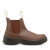 Brown REBEL FX2 Chelsea Slip On Leather Safety Boot by Azulwear, showcasing the premium pull-on elasticated leather profile and protective steel toe cap engineered for effortless daily warehouse safety in Cape Town.