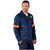 Premium 100% Cotton Denim Jacket Reflective Arms - Orange Tape sa