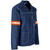 Premium 100% Cotton Denim Jacket Reflective Arms - Orange Tape, Azulwear Safety Workwear