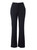 Black Ladies Gabi Bootleg Pants made from a comfortable stretch polyester blend fabric, designed for elegant corporate uniforms and professional office wear across South Africa.