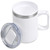 White Kooshty Angelo Stainless Steel & Plastic Double-Wall Mug 360ml promotional office mug by Azulwear Cape Town.