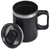 Black stainless steel insulated 360ml coffee mug for premium corporate promotional gifting, Azulwear Johannesburg.