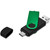 Shuffle Gyro Black Flash Drive – 8GB Green, Azulwear Promotional Gifts & Branding 