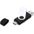 Shuffle Gyro Black Flash Drive – 8GB White, Azulwear Promotional Gifts & Branding 