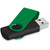 Altitude Axis Gyro Black Flash Drive - 16GB Green, Azulwear Promotional Gifts & Branding 