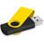 Altitude Axis Gyro Black Flash Drive - 16GB Yellow, Azulwear Promotional Gifts & Branding