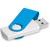 Altitude Axis Gyro White Flash Drive - 16GB Cyan, Azulwear Promotional Gifts & Branding