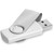 Altitude Axis Gyro White Flash Drive - 16GB Silver, Azulwear Promotional Gifts & Branding