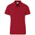 Red Mens corporate stretch golf shirt with custom logo embroidery, Azulwear Strand.
