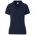 Navy Ladies fitted stretch corporate golf shirt featuring custom printed logos, Azulwear Pretoria.