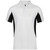 White Men's Championship Golf Shirt in white with black trim, crafted from 145g Techno-Dri moisture-management fabric for corporate wear and team apparel across South Africa.