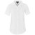 White Ladies Short Sleeve Nottingham Shirt made from lightweight 110g herringbone polycotton fabric, designed for smart corporate shirts and professional workwear across South Africa.