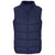 Front profile view of the Navy Blue Mens Catania Quilted Bodywarmer from Azulwear, focusing on the smart everyday styling and clean chest space designed for corporate embroidery. Available for bulk staff uniform orders with nationwide delivery.