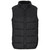 Front view of the Black Mens Catania Bodywarmer from Azulwear, showcasing the premium quilted construction and chunky front zip. Ideal for high-quality corporate clothing and embroidered logo applications.
