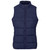 Front profile of the Navy Blue Ladies Catania Quilted Bodywarmer by Azulwear, showcasing the lightweight, wind-resistant design perfect for professional office layering. Ideal for high-quality corporate clothing and embroidered staff uniforms with delivery to Gauteng, Cape Town, and nationwide.