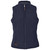 Front view of the Navy Ladies Mafadi Bodywarmer by Azulwear South Africa showcasing the fully padded and quilted 100 percent polyester outer.