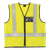 Safety Yellow Highway Waistcoat with Zip and ID Pouch - Workwear by Azulwear, South Africa