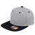 Snapback Two Tone Flat Peak Cap - Grey Melange/Black, Azulwear South Africa Snapback Two Tone Flat Peak Cap - Grey Melange/Black, Azulwear South Africa