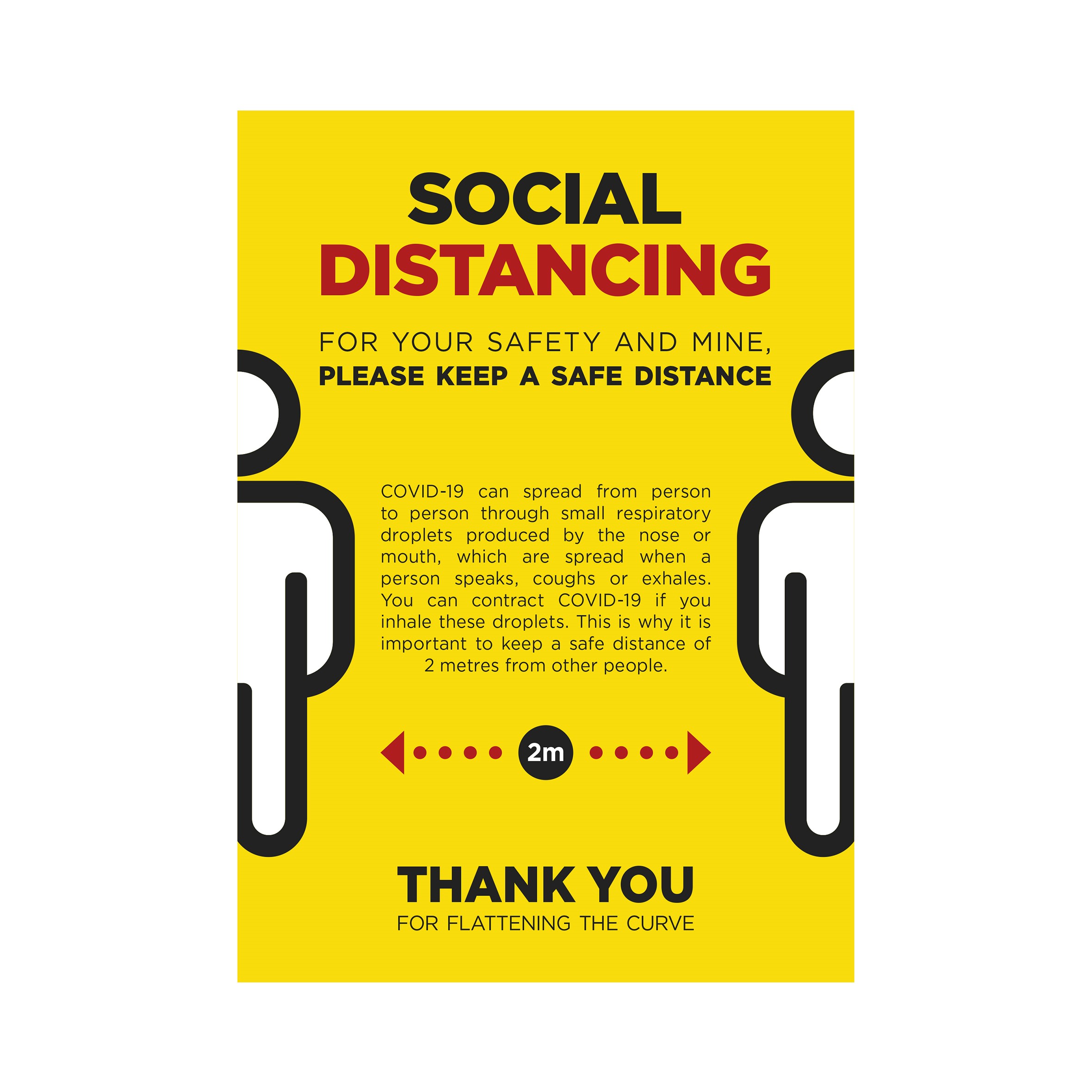 Social Distance Posters - Corporate Clothing, Uniforms, Workwear ...